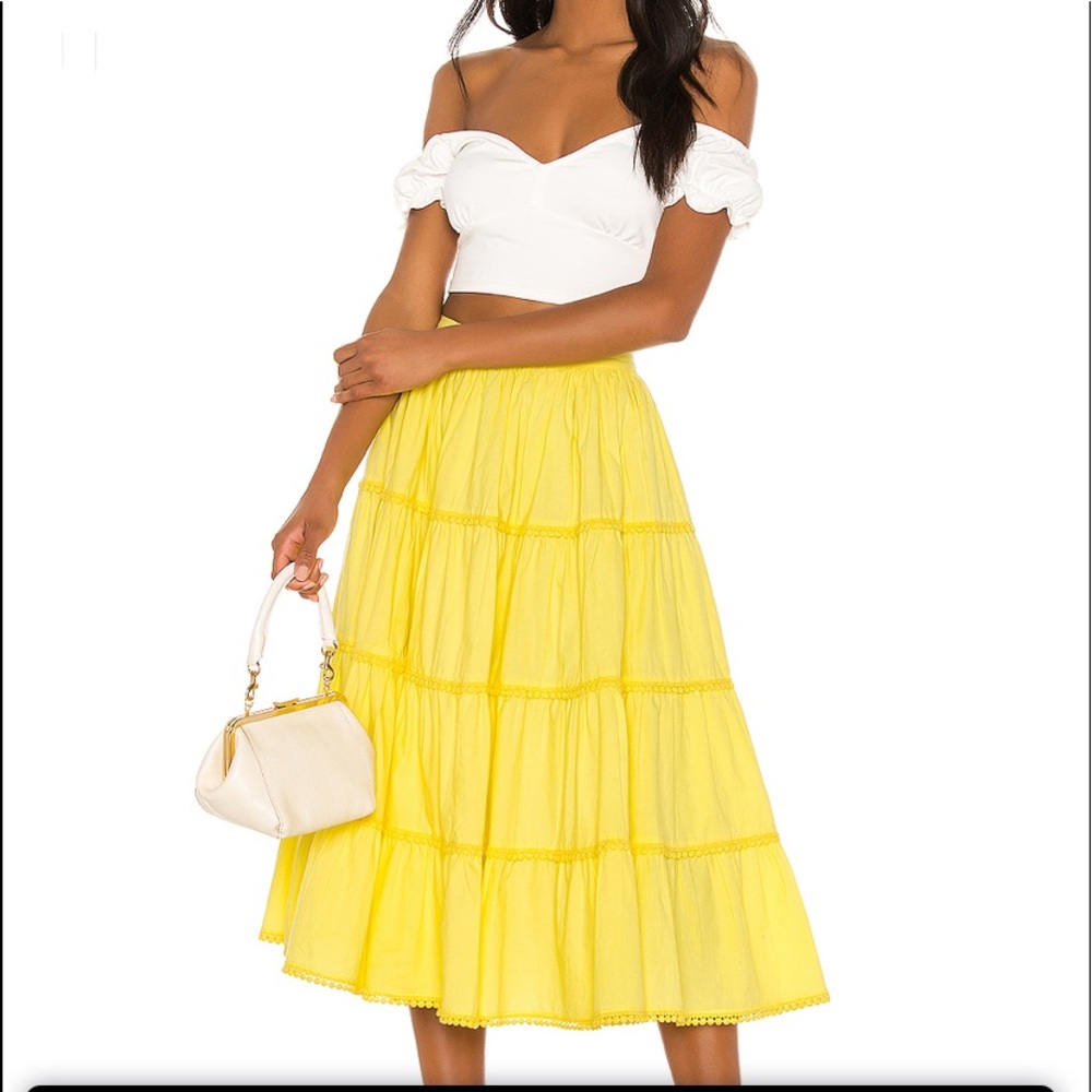 New XS Tularosa Thelma Skirt in Yellow